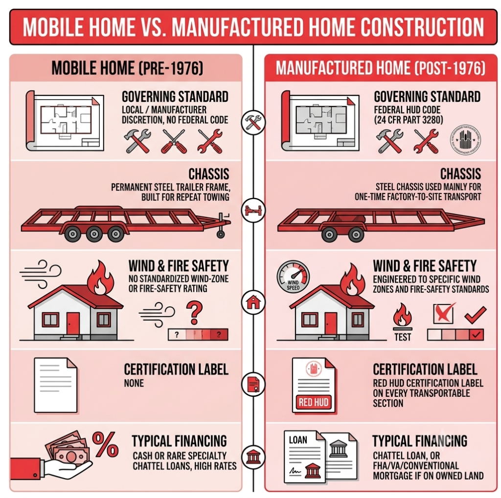 Mobile Home vs Manufactured Home Construction