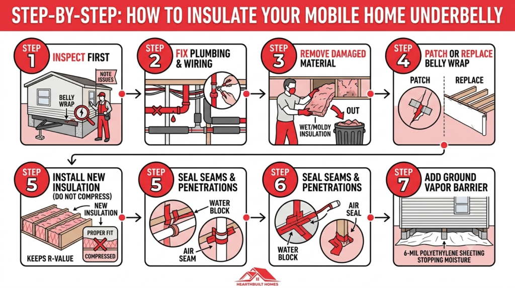 Step-by-Step How to Insulate Your Mobile Home Underbelly